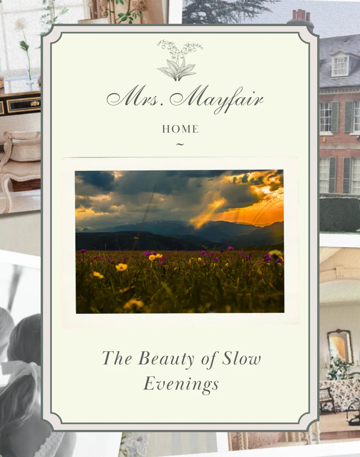 The Beauty of Slow Evenings