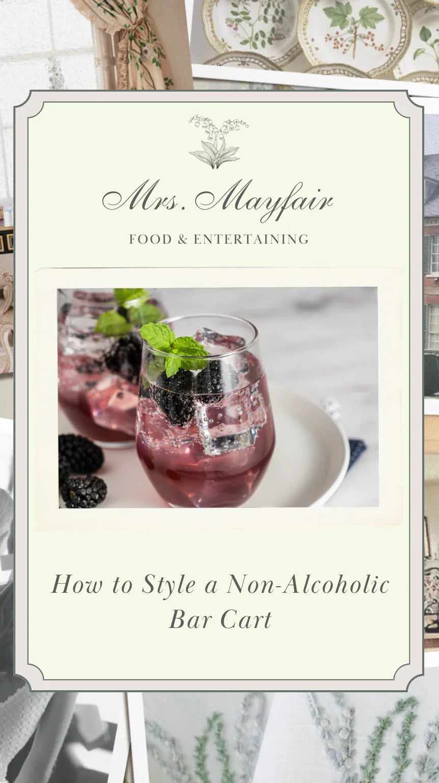 How to Style a Non-Alcoholic Bar Cart