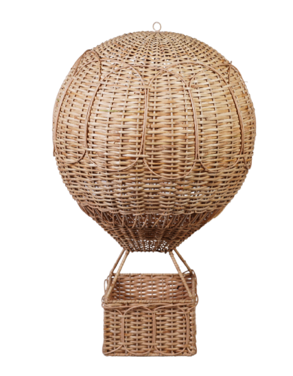 Natural Wicker Hot Air Balloon (5 Sizes)