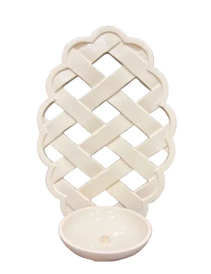 Ivory Lattice Sconce