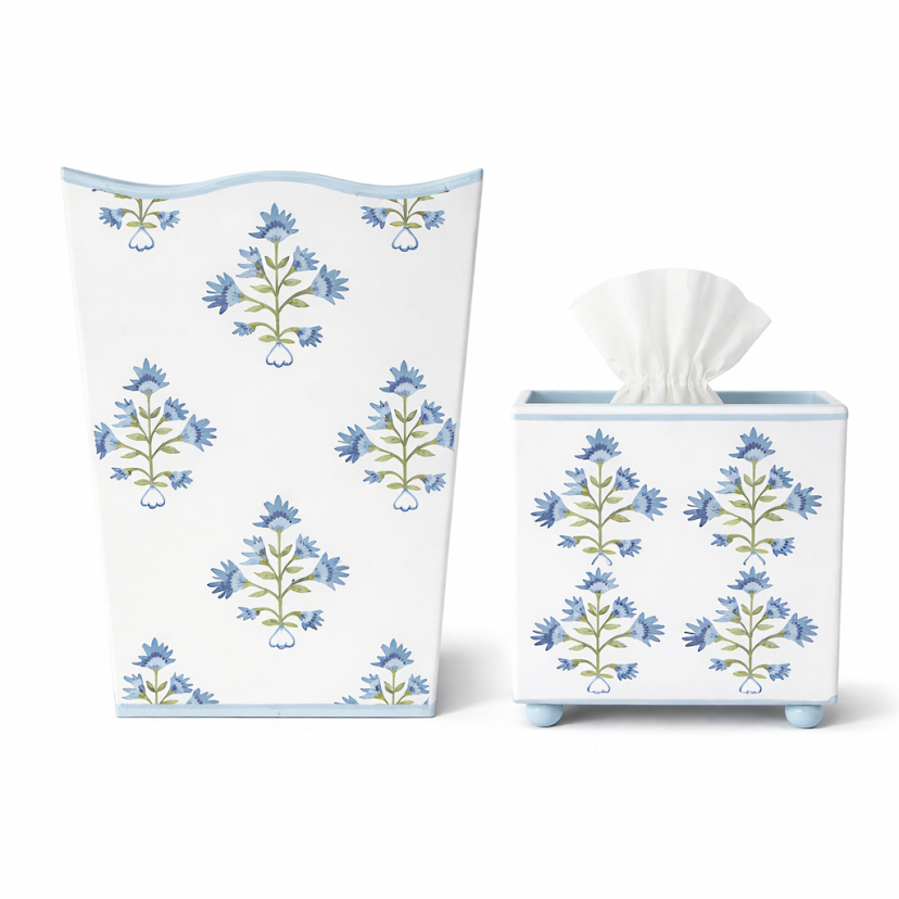 Willow Bloom Square Wastepaper Basket & Tissue (3 Options)