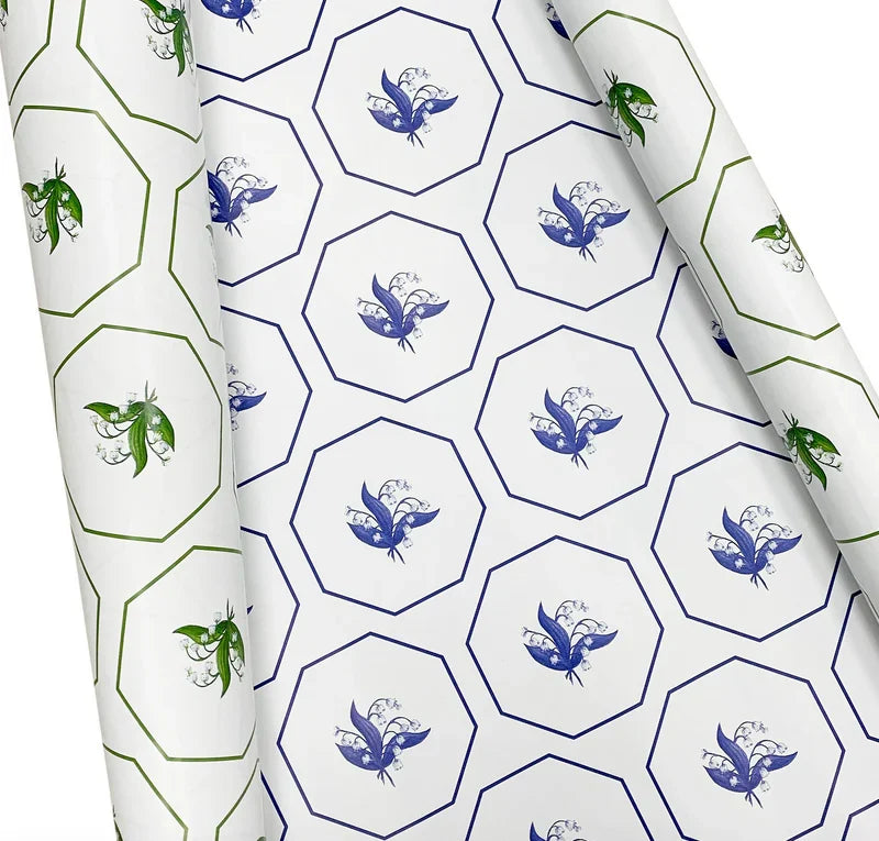 Reversible Lily of the Valley Gift Wrap - The Mayfair Hall