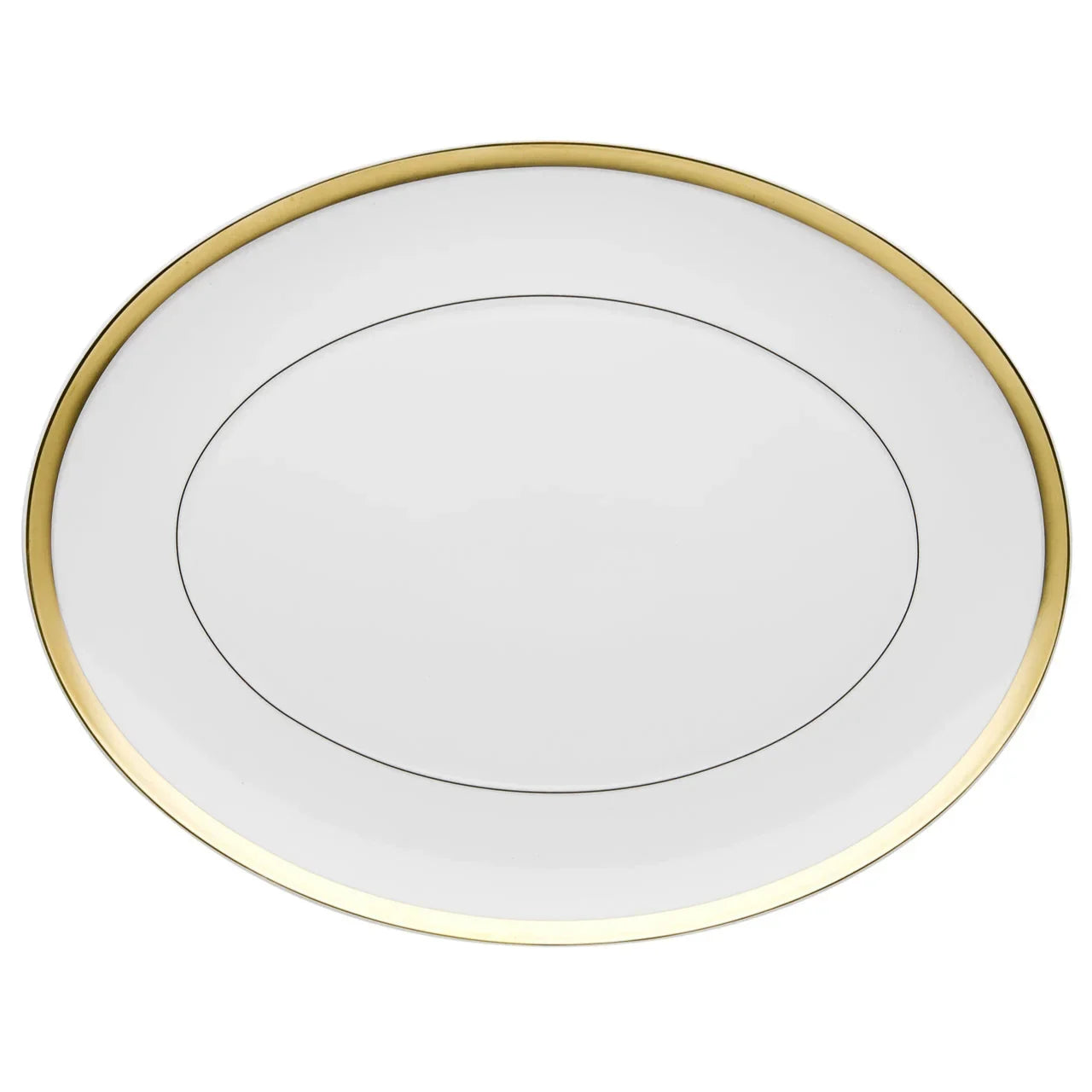 Domo Gold Porcelain Oval Platter - The Mayfair Hall