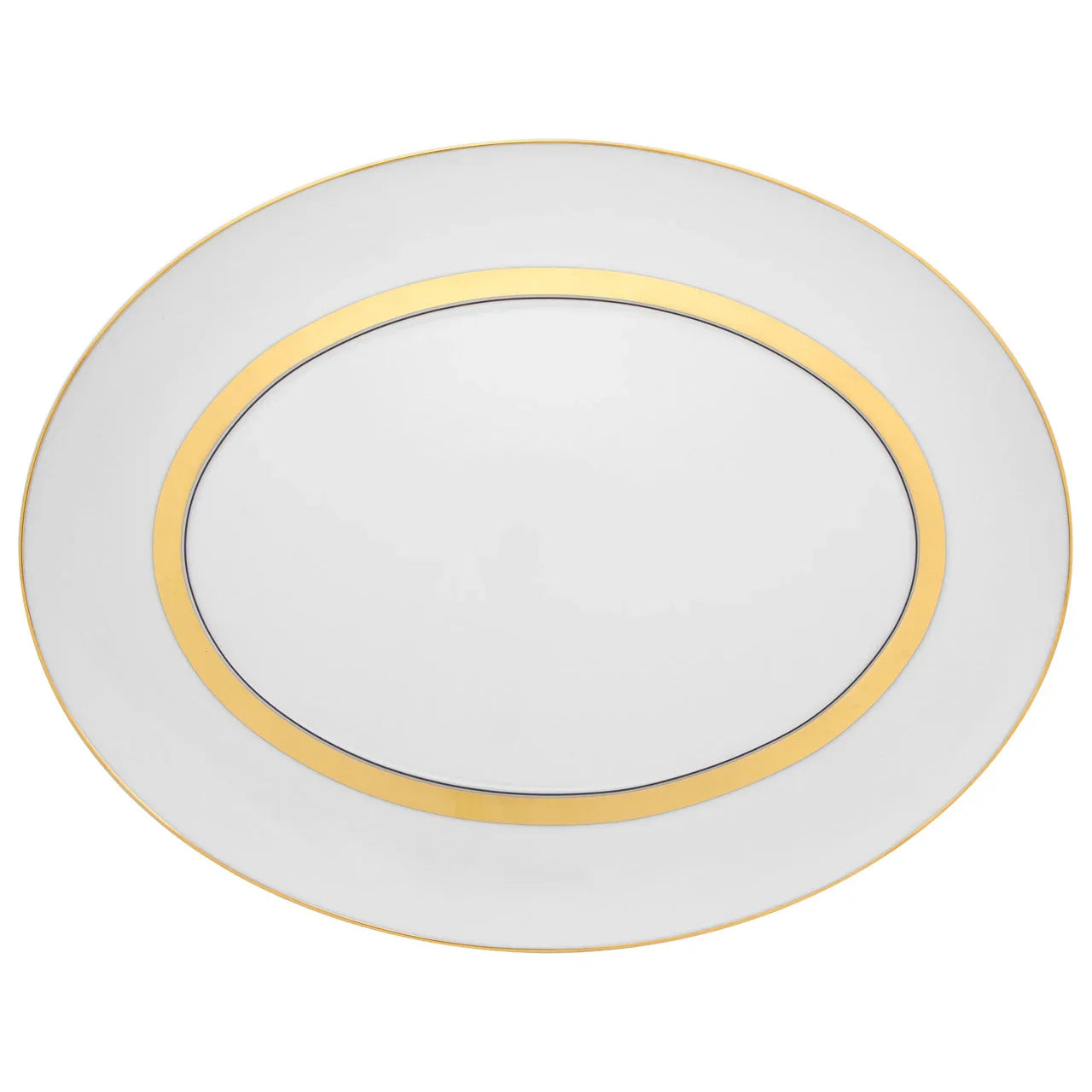 Domo Gold Porcelain Oval Platter - The Mayfair Hall