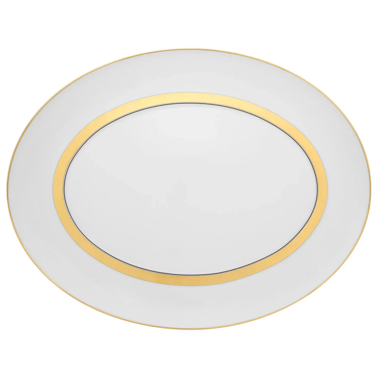 Domo Gold Porcelain Oval Platter - The Mayfair Hall