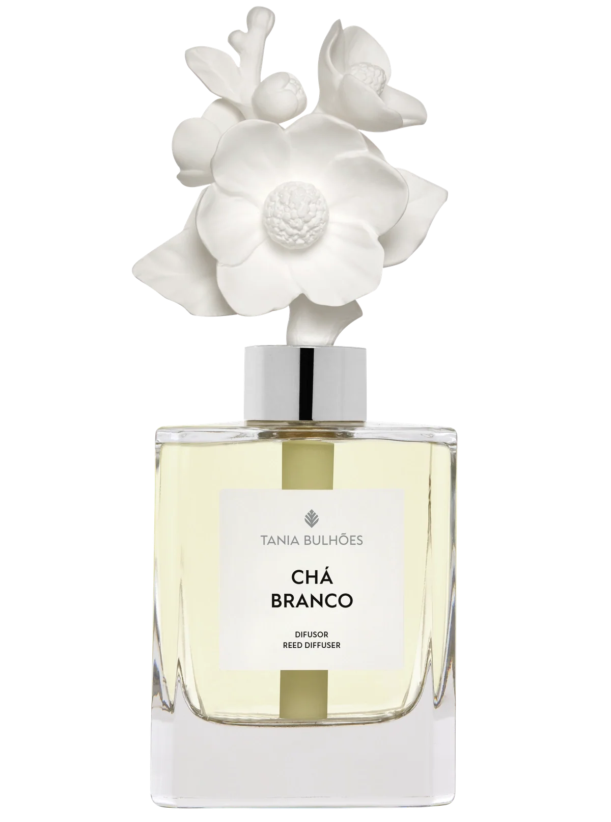 Porcelain Diffuser Camelia Cha Branco