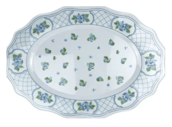Blue Hydrangea Melamine Dinnerware Collection - The Mayfair Hall