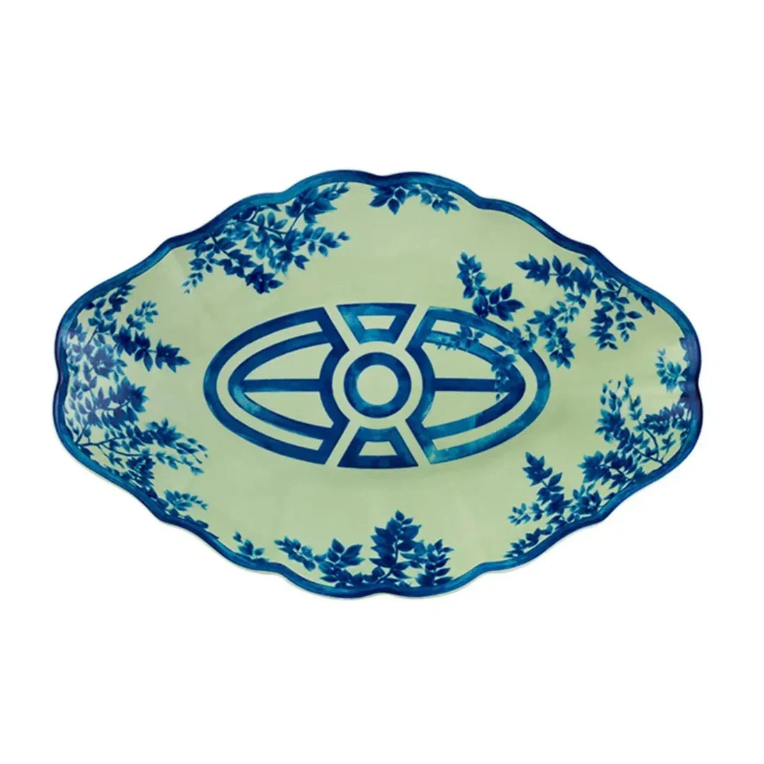 Vista Alegre The Meaning Medium Platter in Blue - The Mayfair Hall