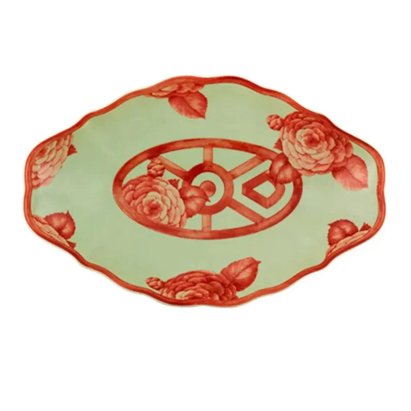 Vista Alegre The Meaning Small Platter in Red - The Mayfair Hall