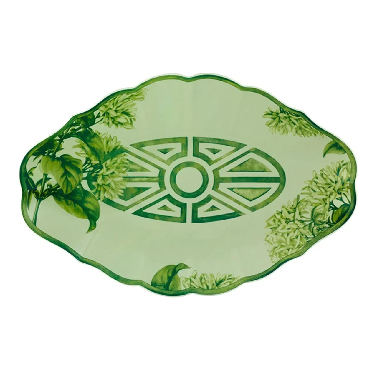Vista Alegre The Meaning Large Platter in Green - The Mayfair Hall