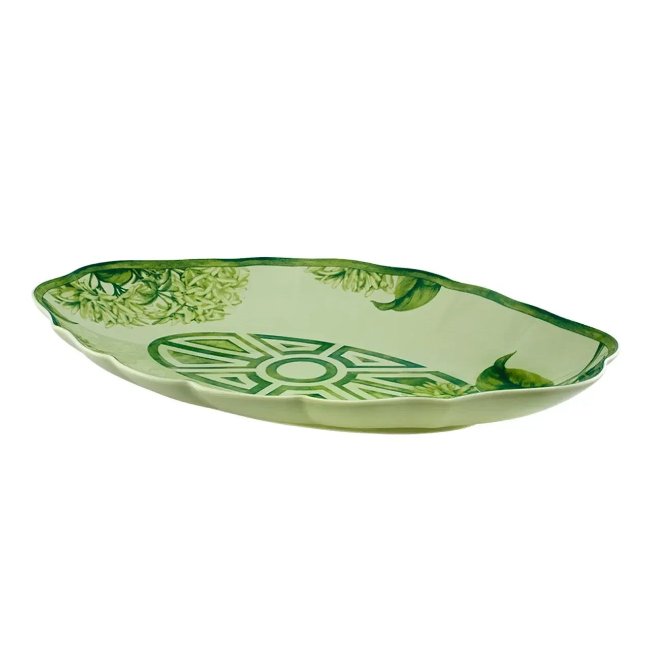 Vista Alegre The Meaning Large Platter in Green - The Mayfair Hall