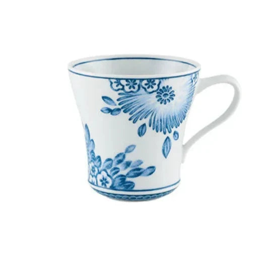 Coralina Porcelain Mug in Blue and White (Set of 4) - The Mayfair Hall