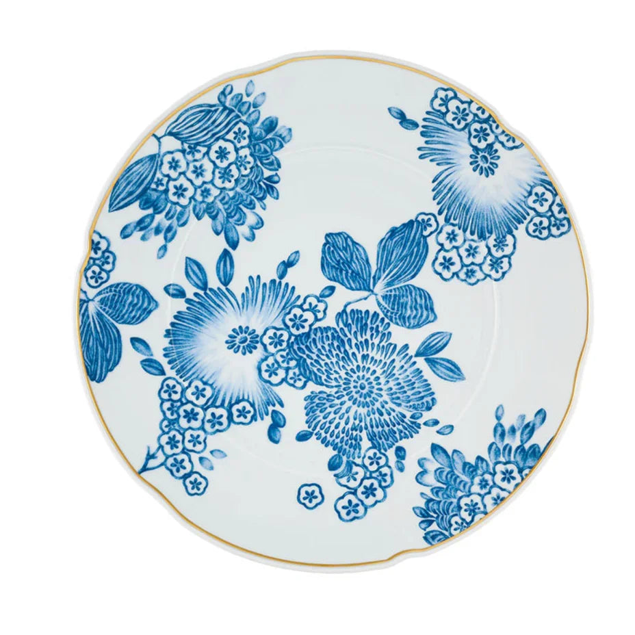 Coralina Porcelain Charger Plate in Blue and White (Set of 2) - The Mayfair Hall
