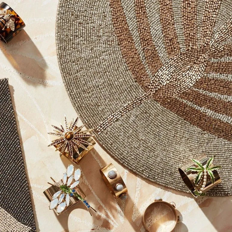 Palm tree napkin rings, set of two - The Mayfair Hall