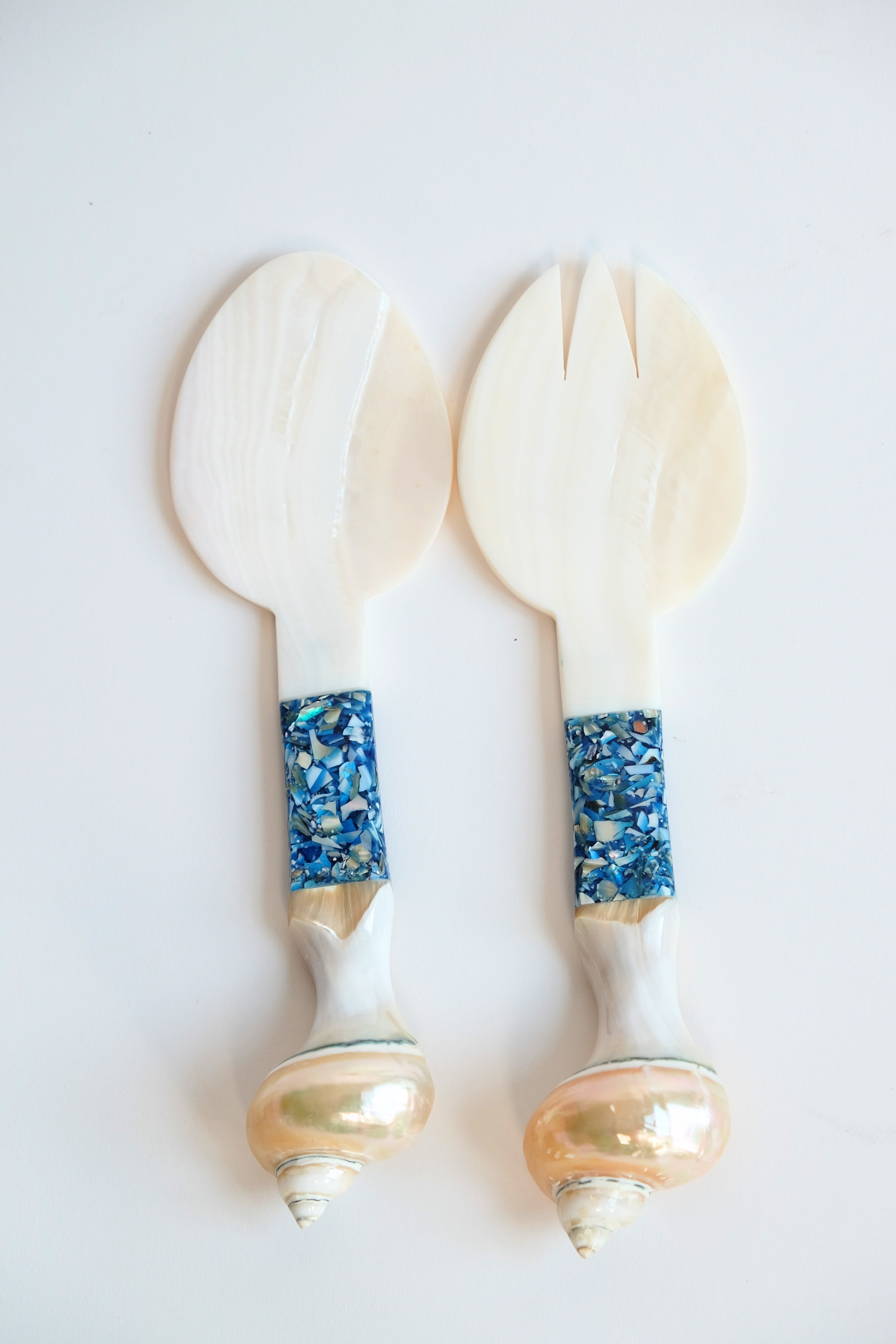 Seashell Serving Set in Blue