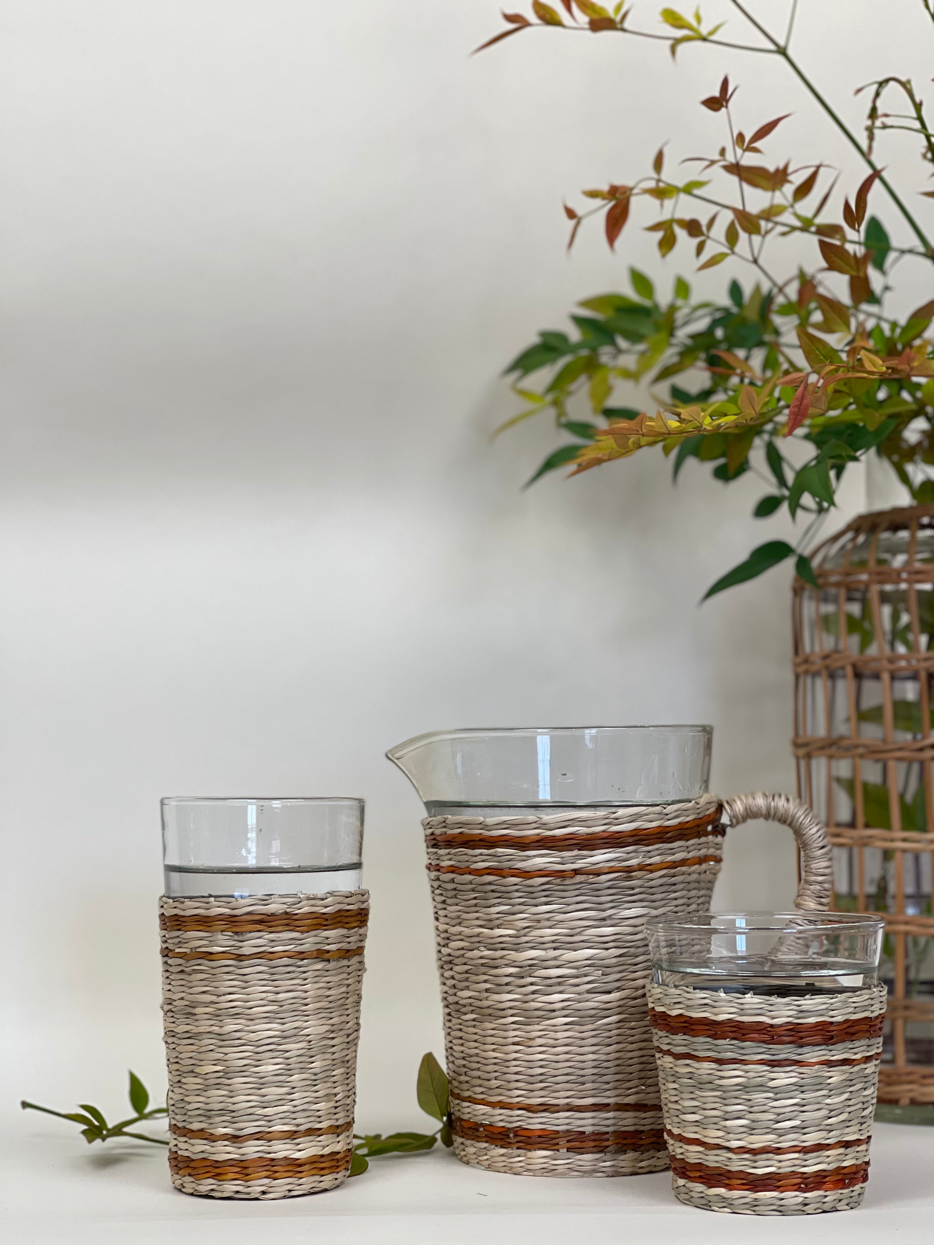 Seagrass Highball Brown Stripe