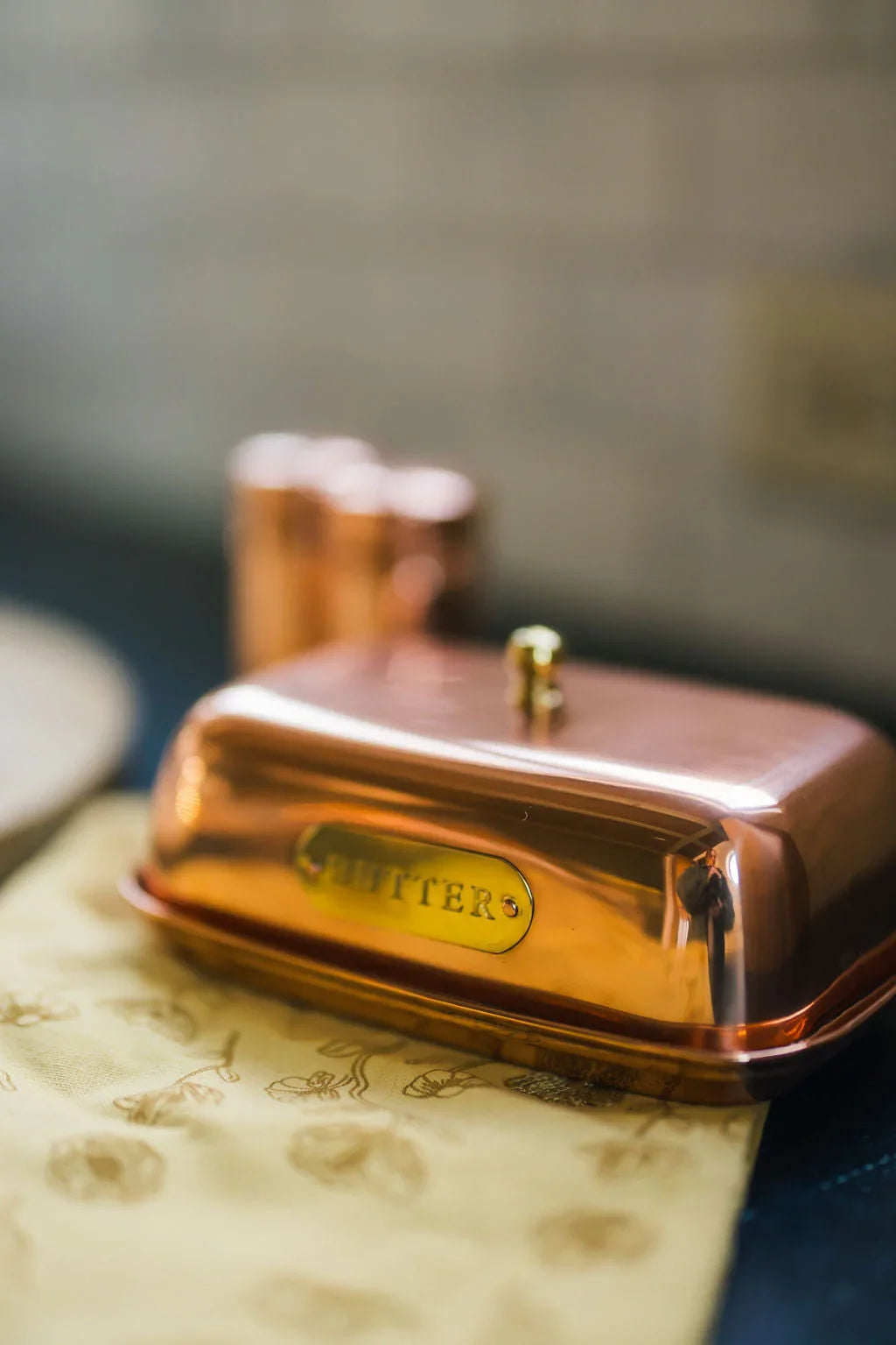 Yellow Poppy Embroidered Dish Towel - The Mayfair Hall