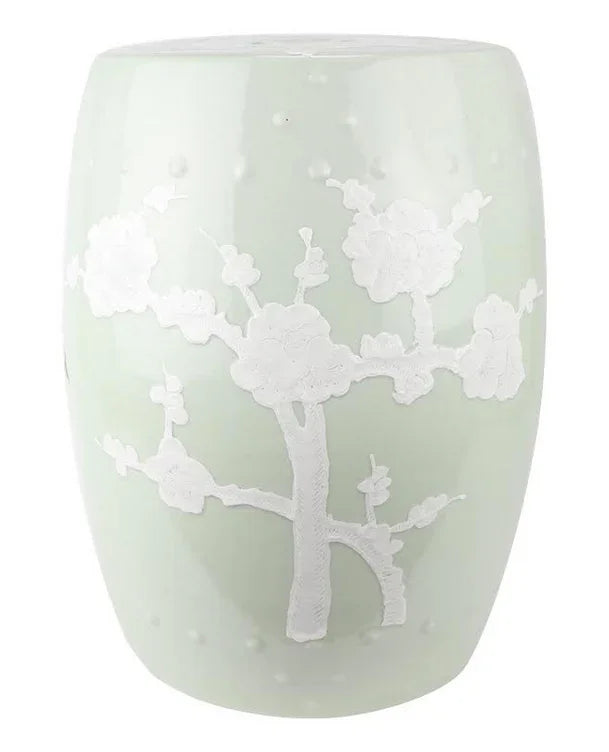 Pastel Green Cherry Blossom Garden Seat - The Mayfair Hall