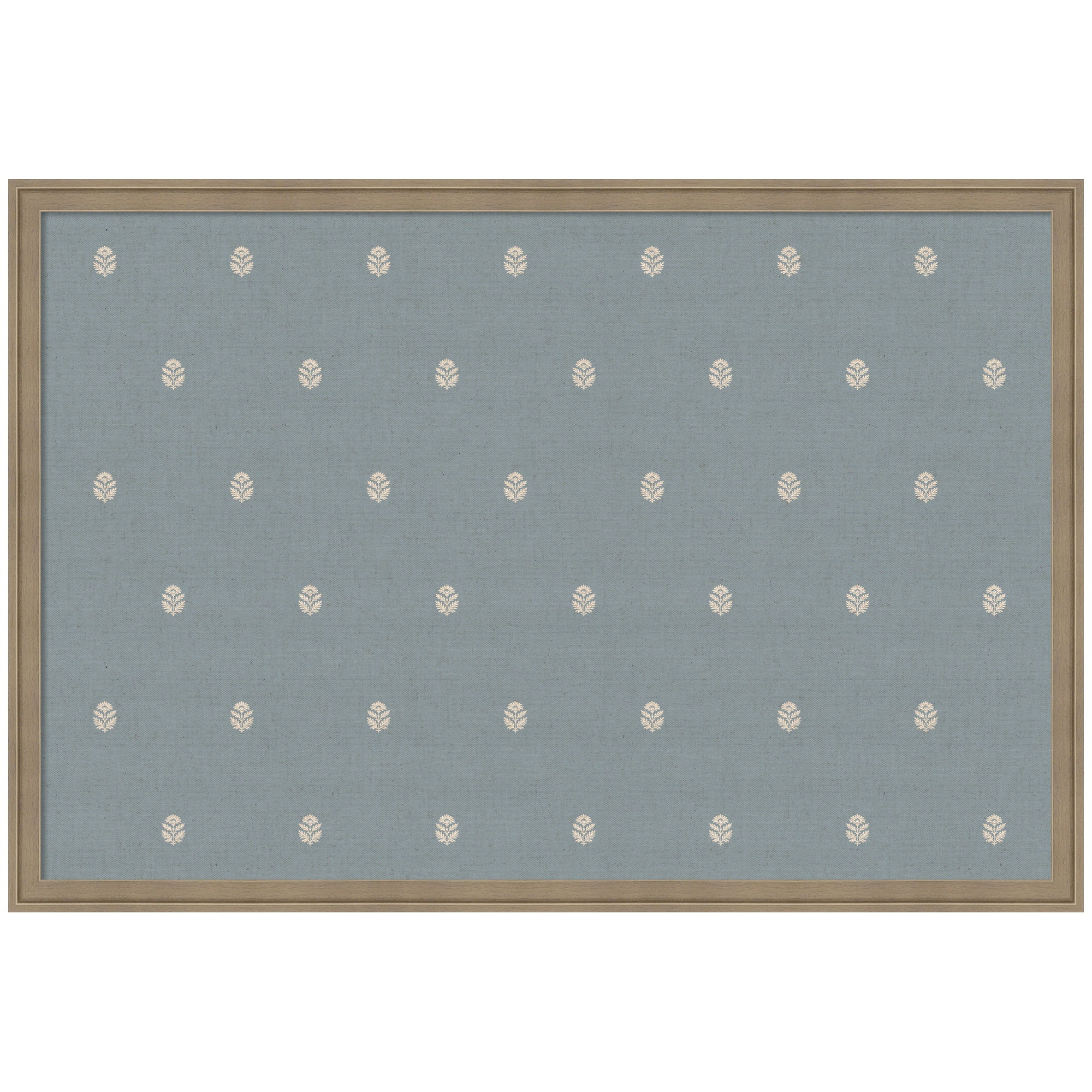 Pinboard Blue Botanical Block Print