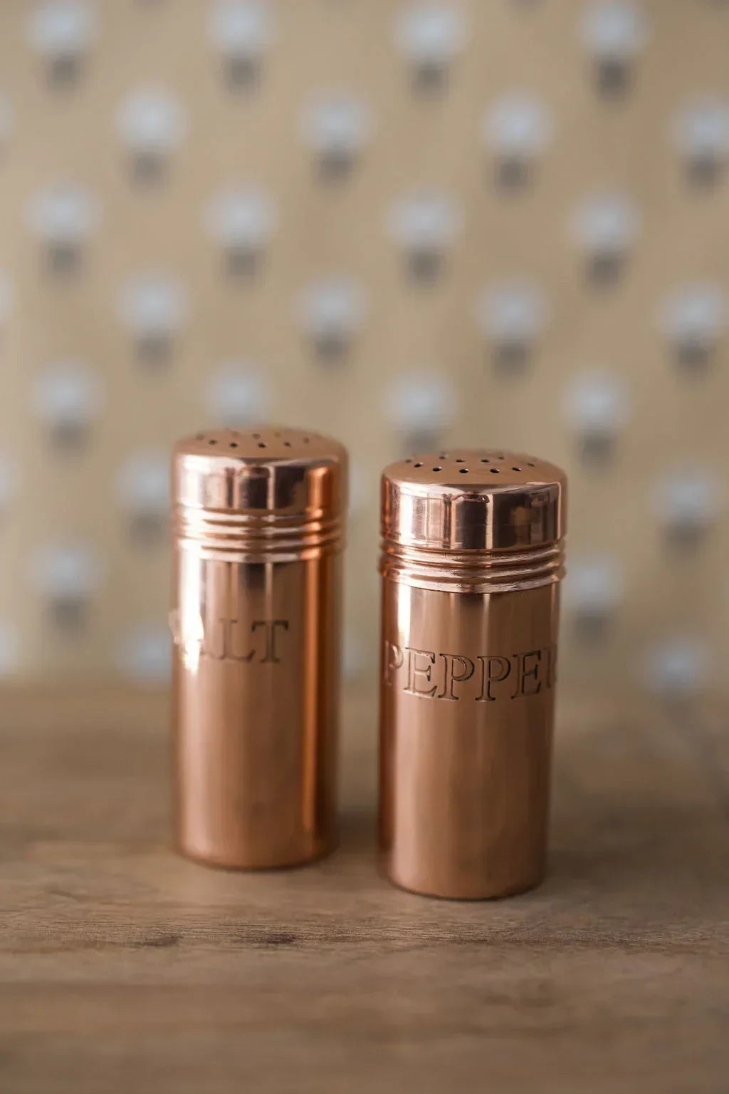 Copper Salt & Pepper Shakers - The Mayfair Hall
