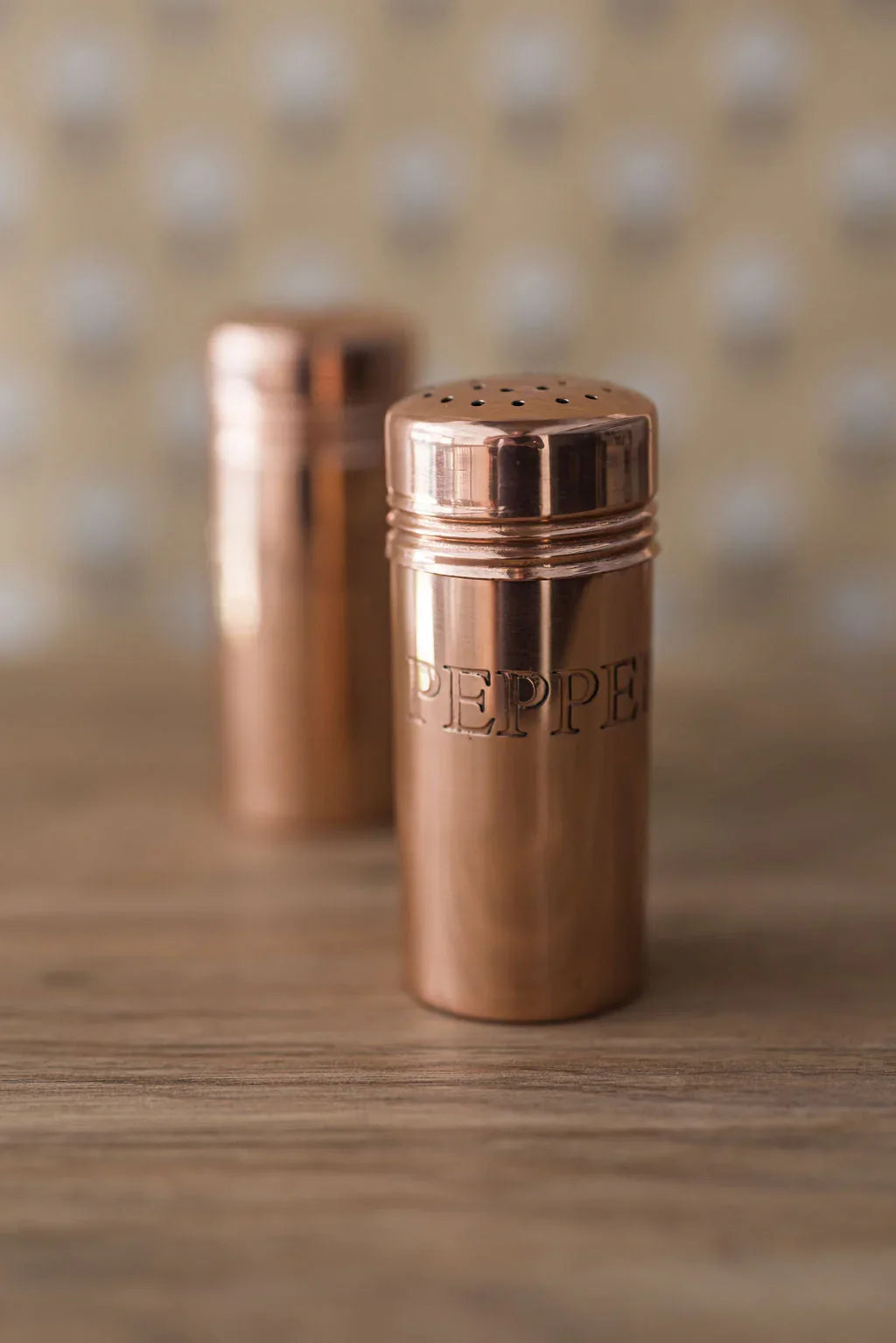 Copper Salt & Pepper Shakers - The Mayfair Hall
