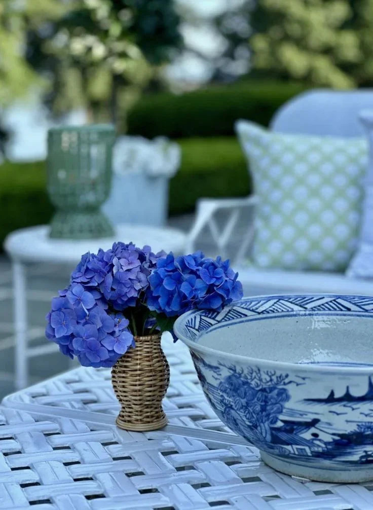 Set of 3 Mini Wicker Vases - The Mayfair Hall