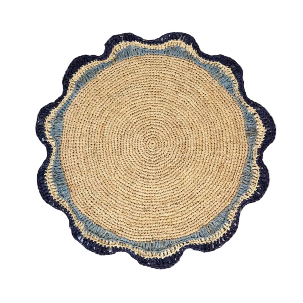 Garden Party Pinwheel Raffia Placemat by Payton James