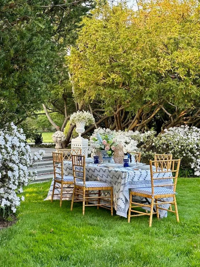 White CAST ALUMINUM FRETWORK URN and Pedestal