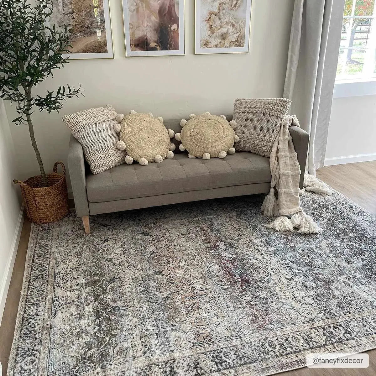 Olive Holi-2304 Washable Area Rug - The Mayfair Hall