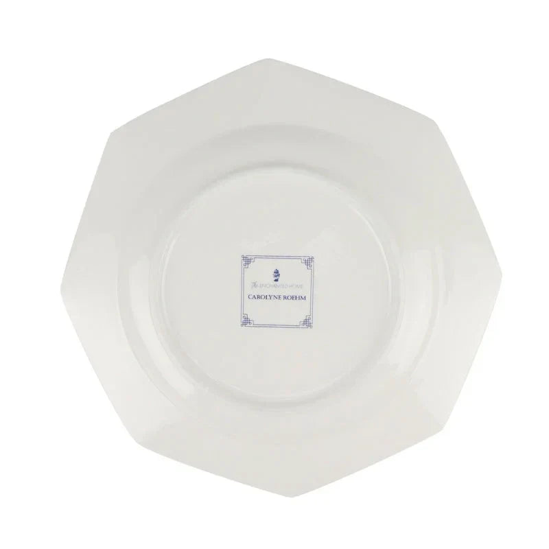 LILY OF THE VALLEY and Butterfly GREEN AND WHITE SALAD PLATE - The Mayfair Hall