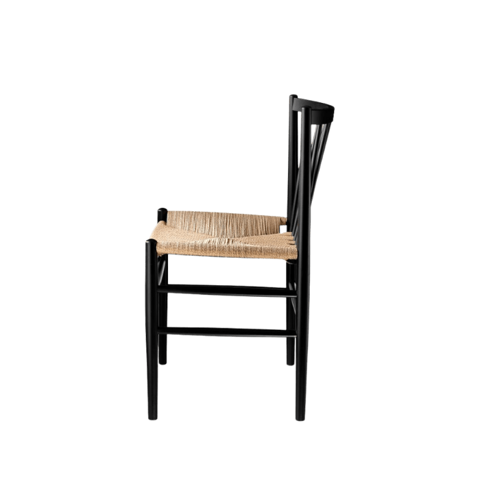 FDB Møbler J80 Chair, Jet Black Painted Beech