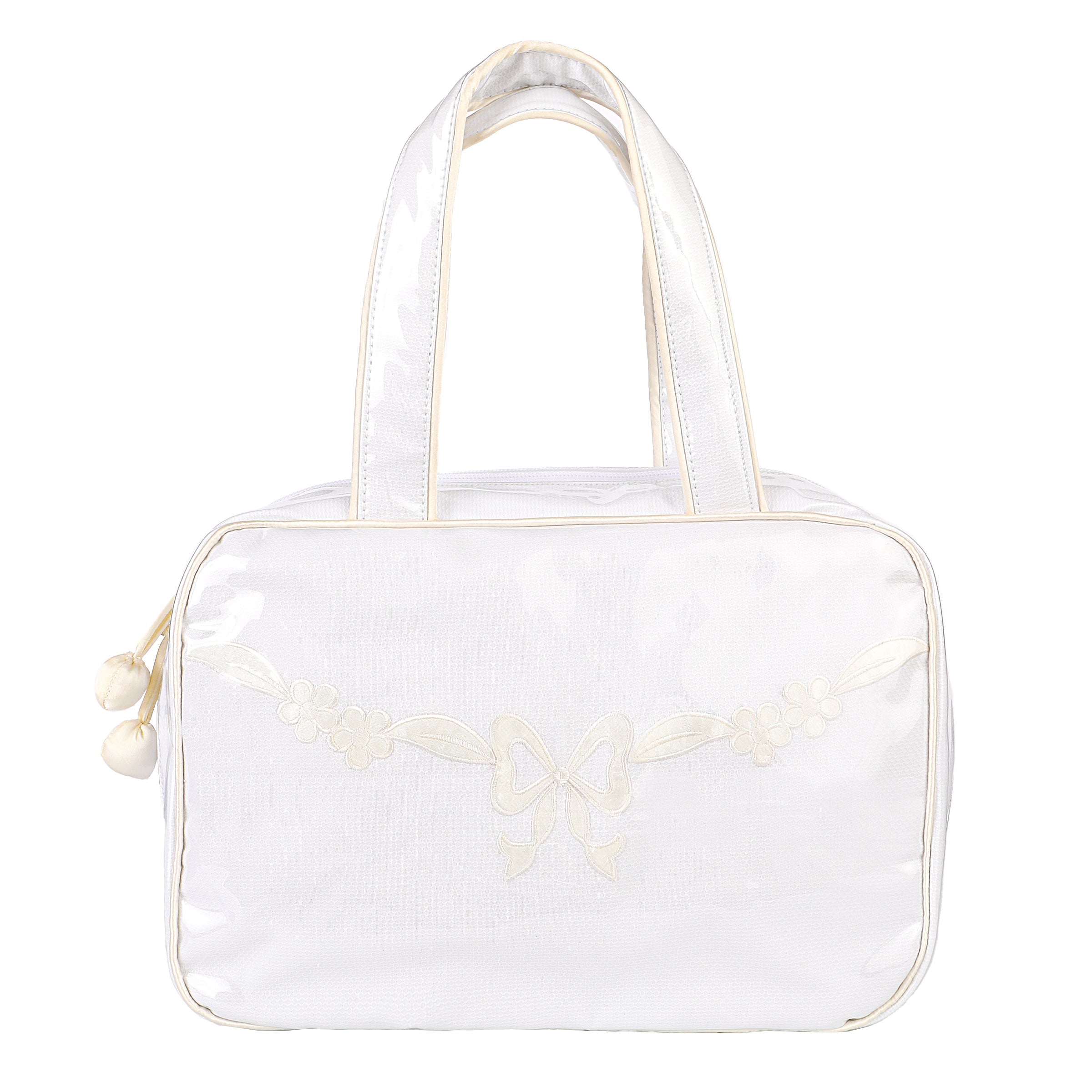 FLORAL BOW HANGING TRAVEL BAG