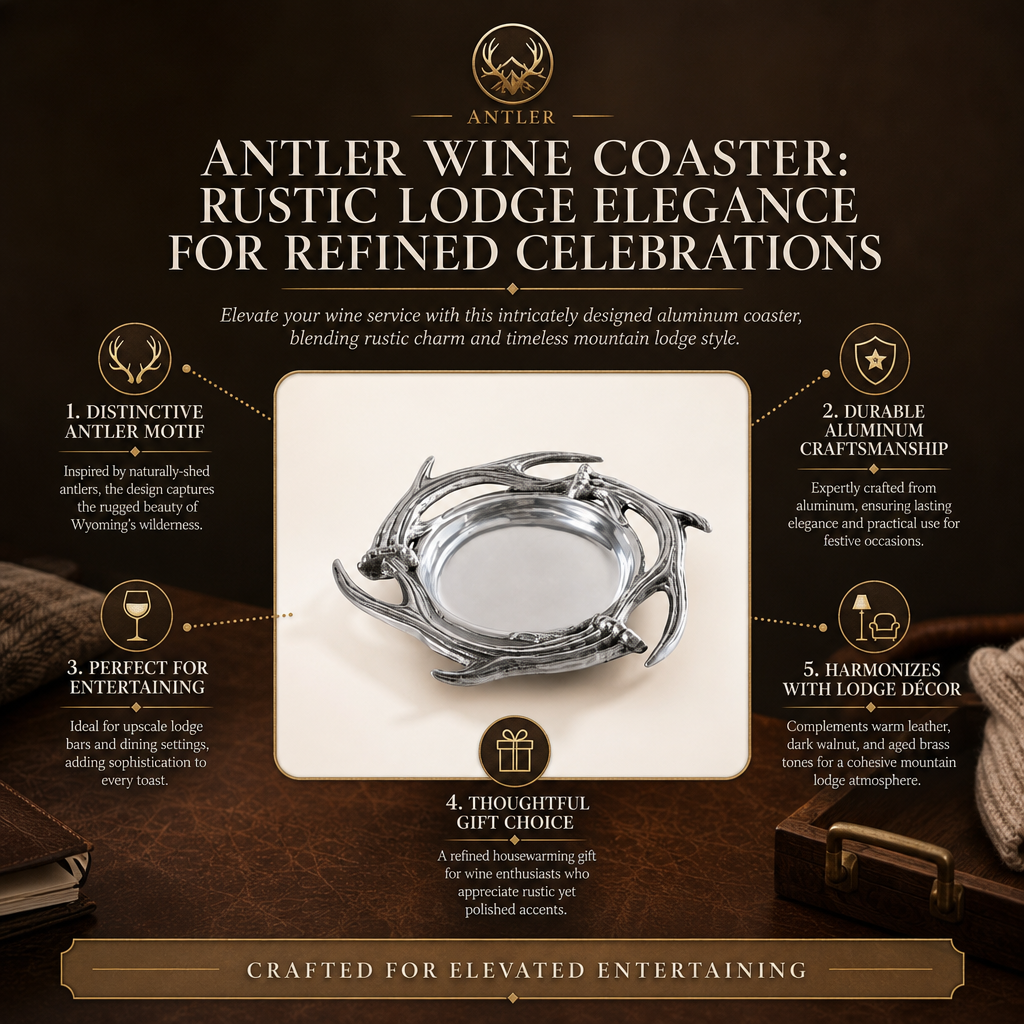 Antler Wine Coaster