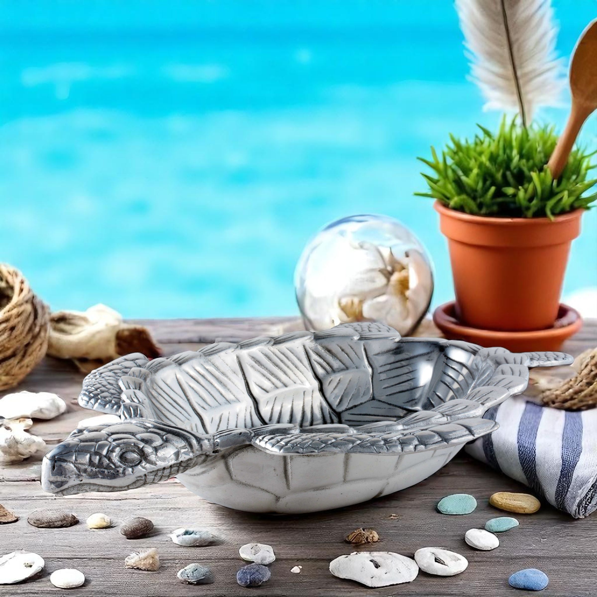 Sea Turtle Oval Bowl