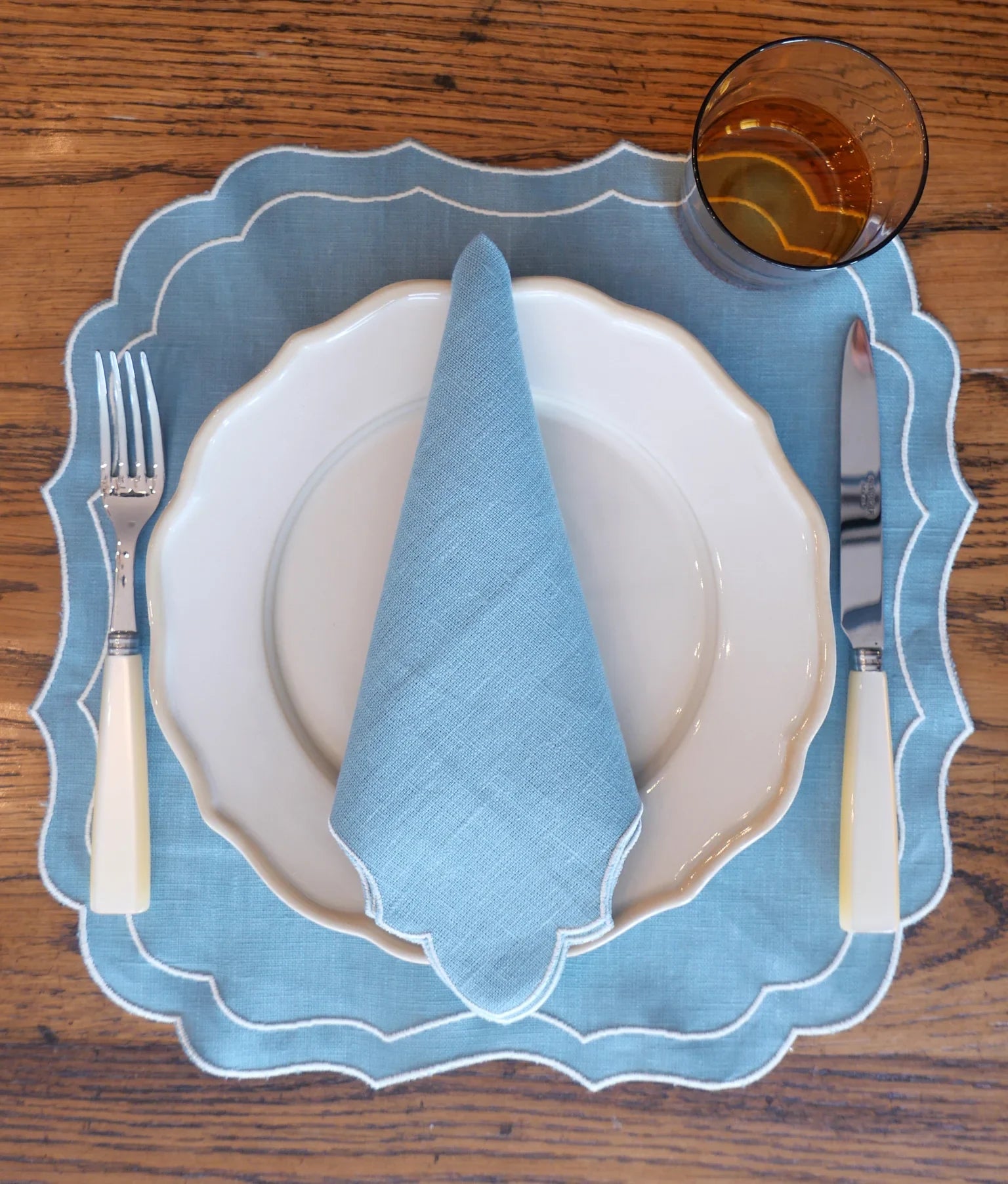Angelina Linen Napkins, Solesmes / Ivory