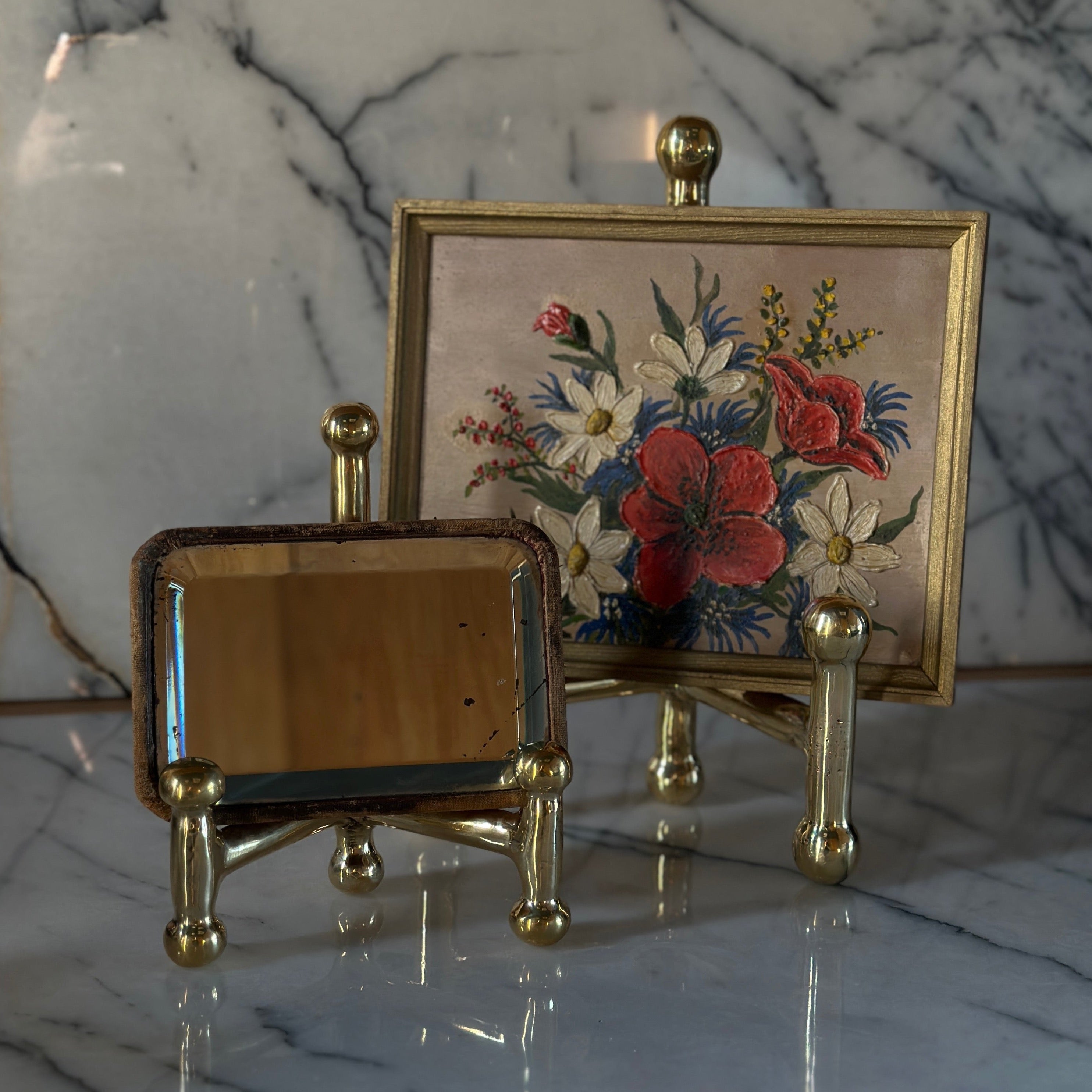 Solid Brass Desk Easel (Small)