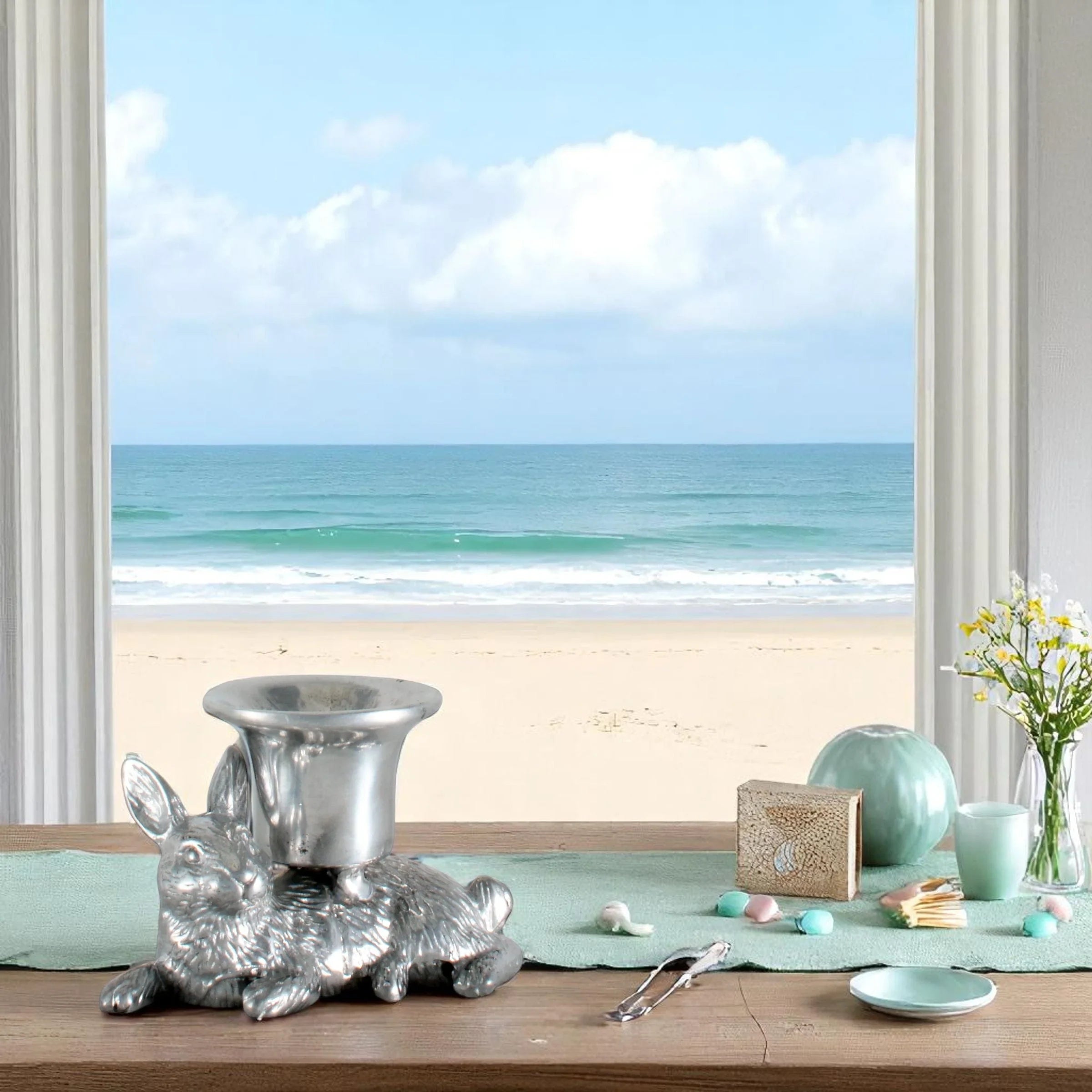 Rabbit candle holders