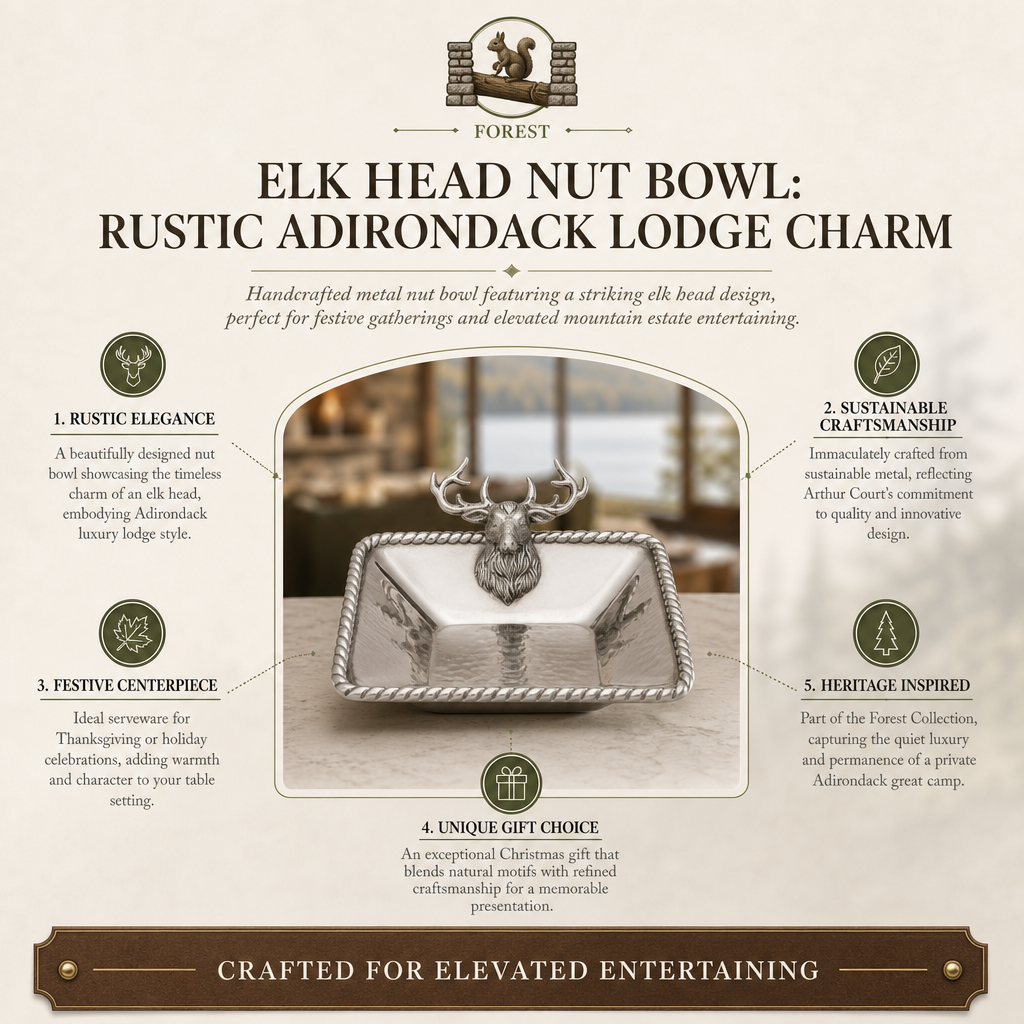 Elk Head Nut Bowl