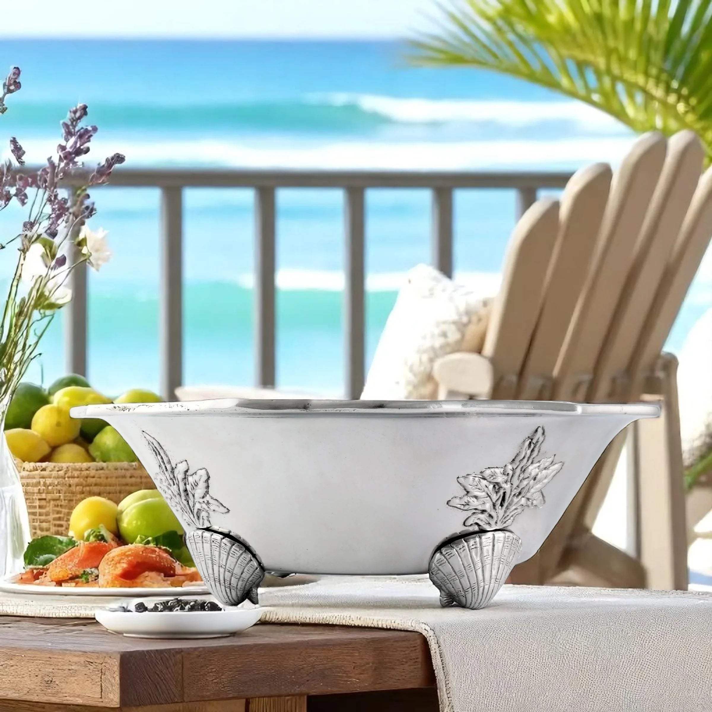 Ocean Kelp and Shells Salad Bowl