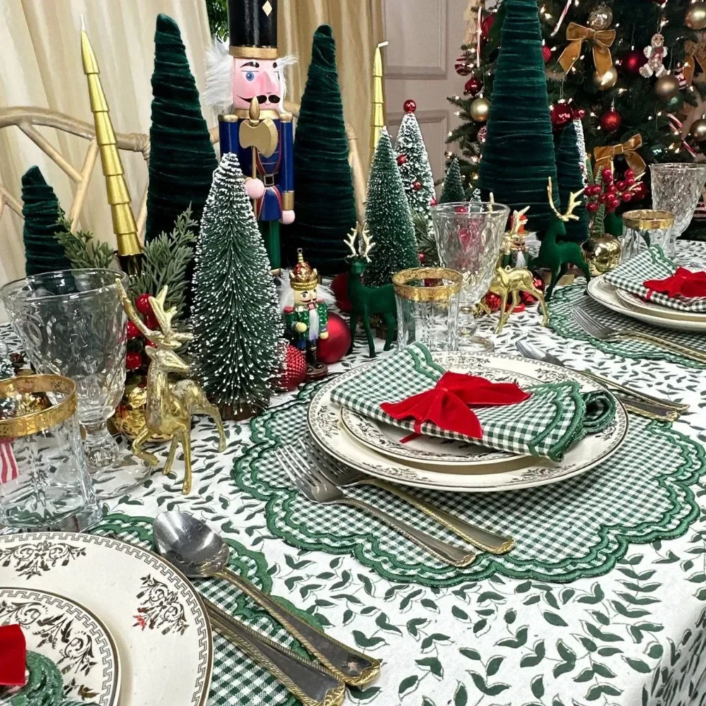 Bettina Placemat - Dark Green Gingham (Set of 4) - The Mayfair Hall