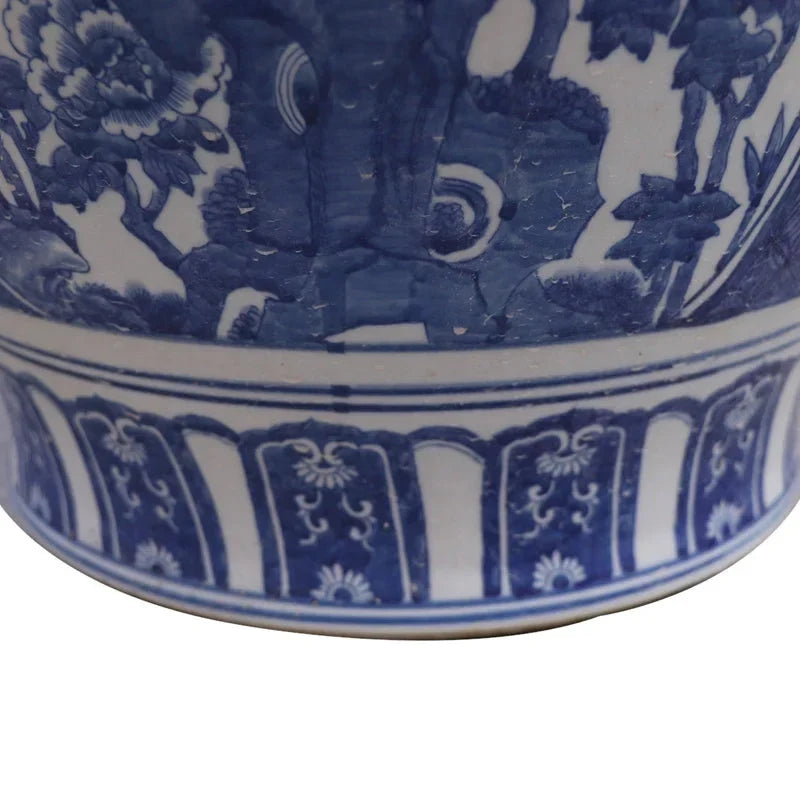 Navy Bird and Floral Fishbowl - The Mayfair Hall