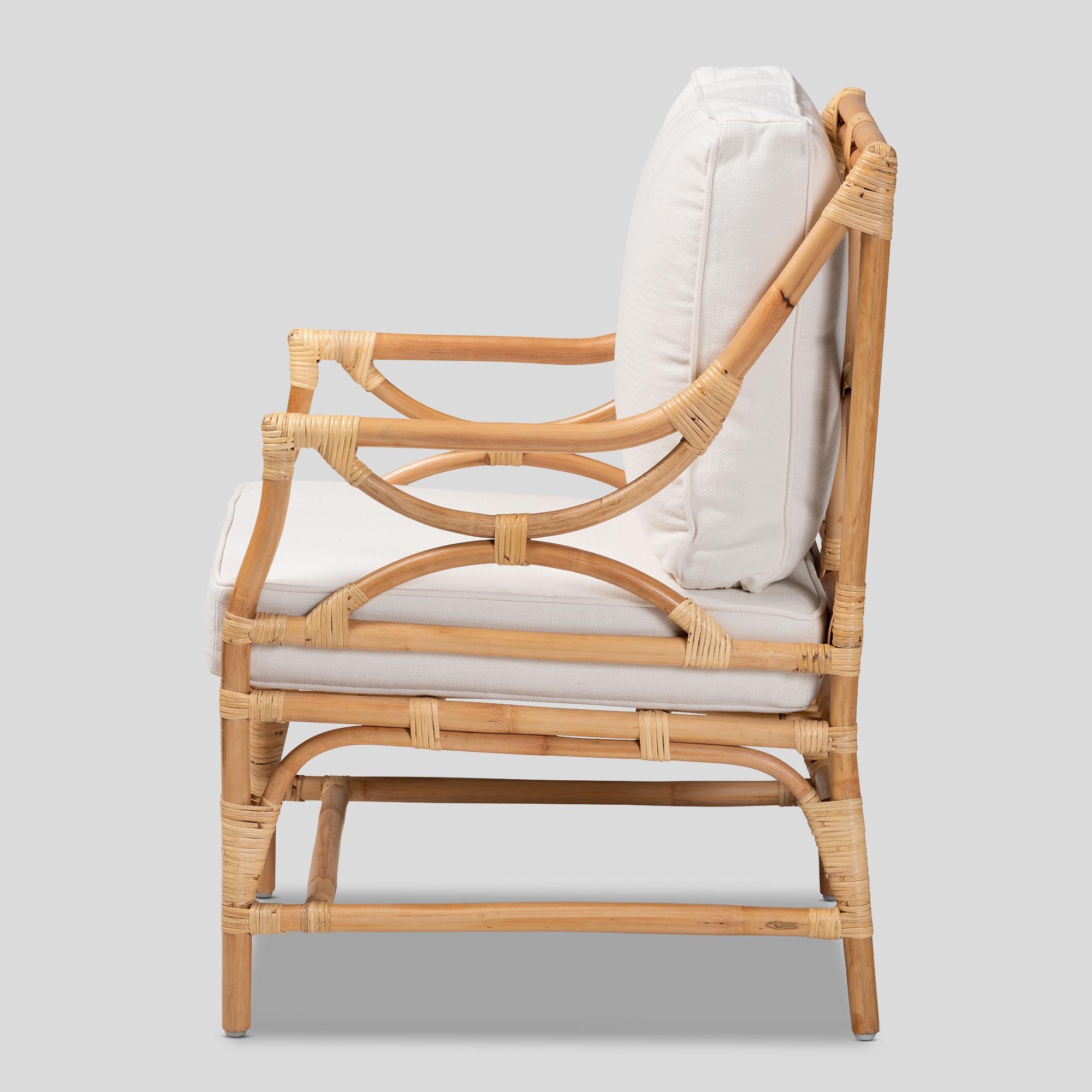 Cielo Upholstered Rattan Armchair