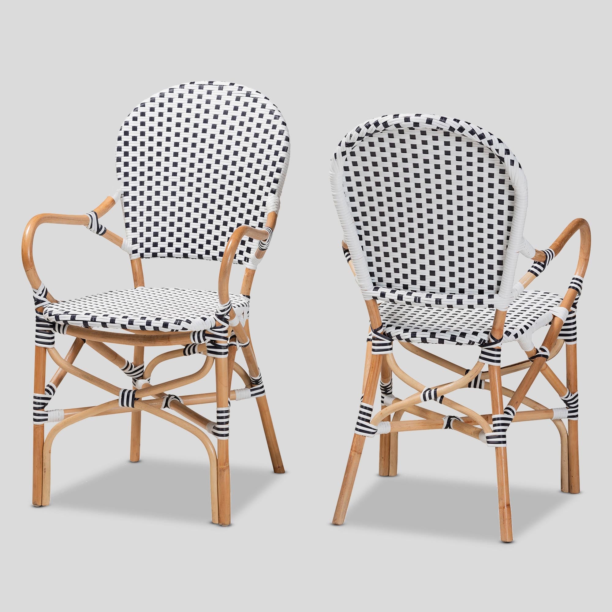 Cadilyn Rattan 2-Piece Bistro Chair Set