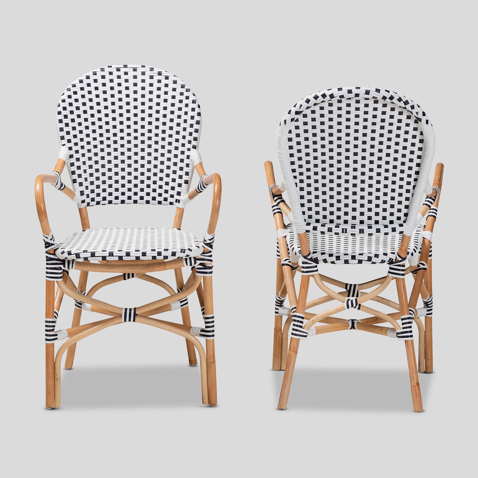 Cadilyn Rattan 2-Piece Bistro Chair Set