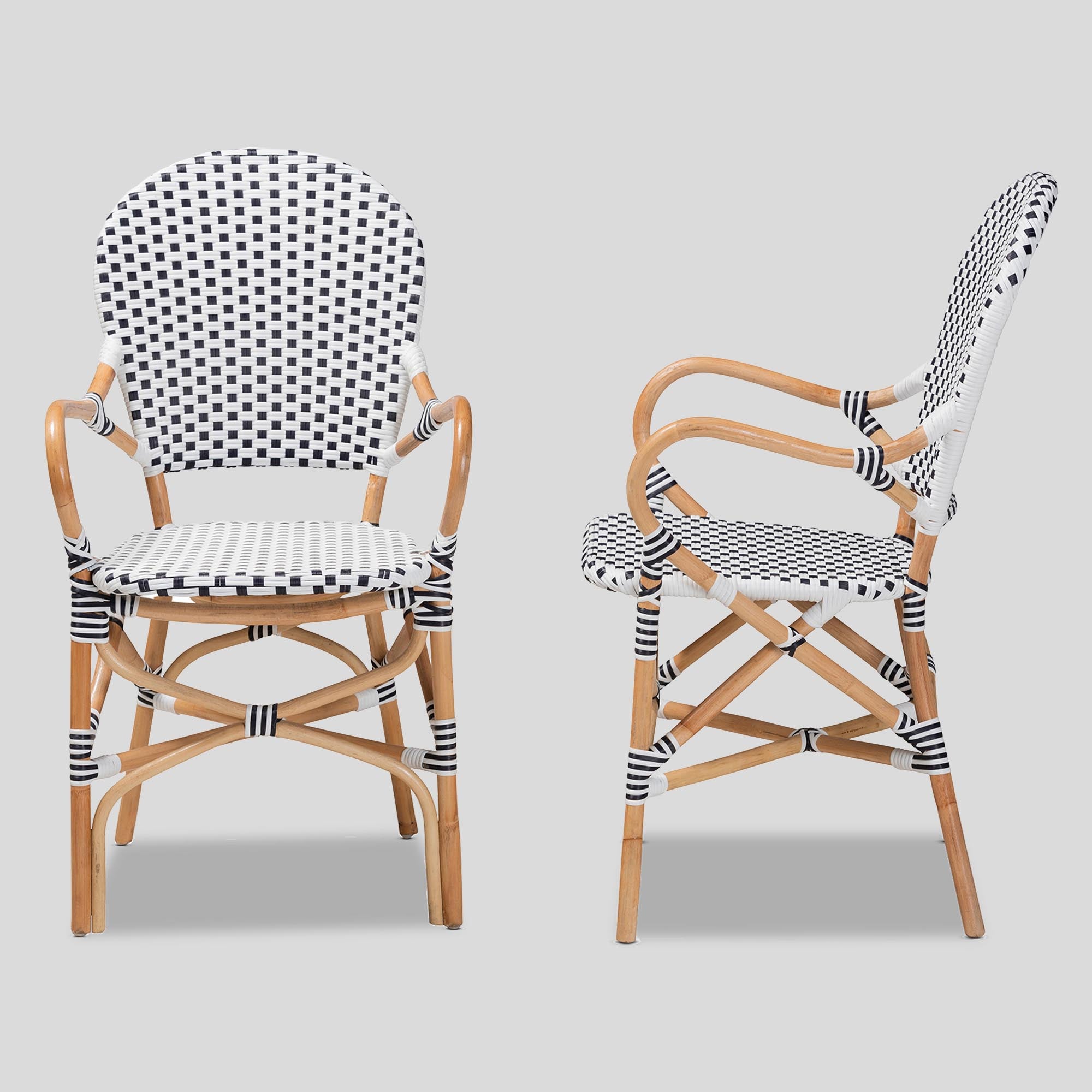 Cadilyn Rattan 2-Piece Bistro Chair Set
