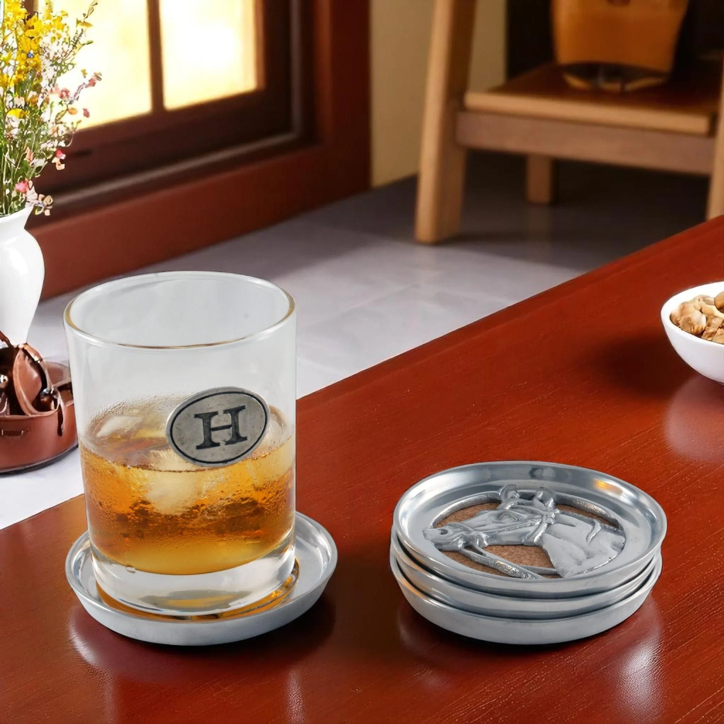 Equestrian Drink Coaster Set of 4