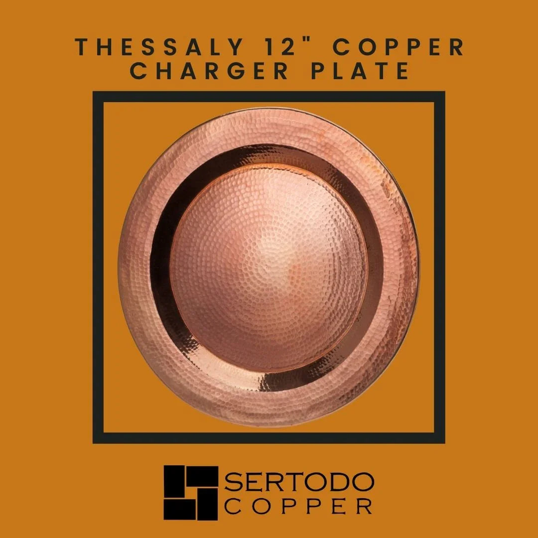 Thessaly 12 Copper Charger Plate - The Mayfair Hall