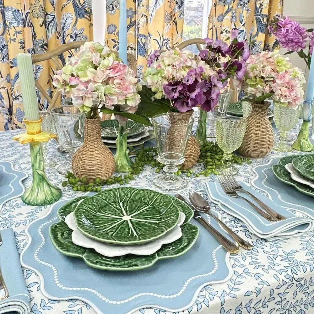 Waverly Cotton Napkin in Blue (Set of 4) - The Mayfair Hall