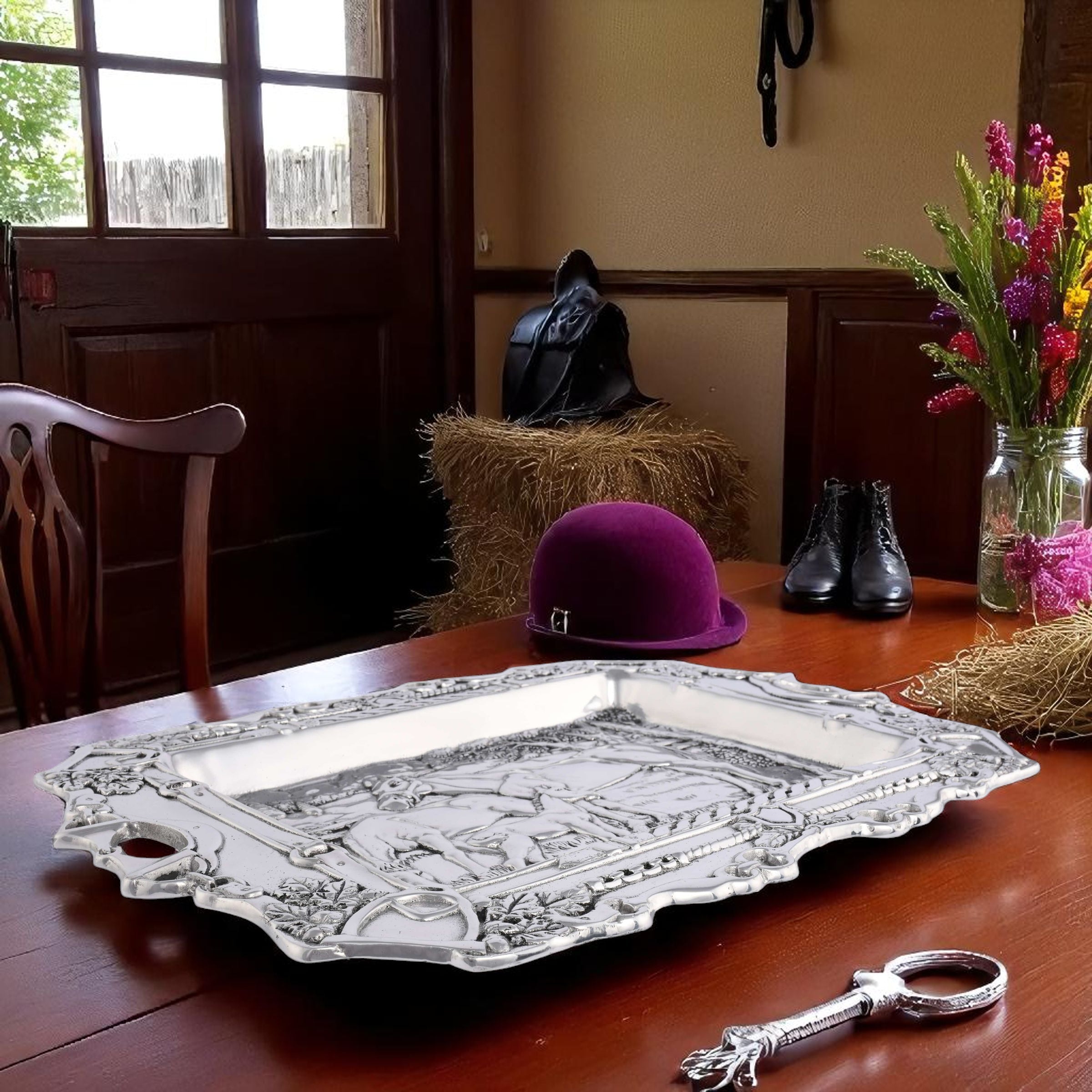 Grazing Horses Parlor Tray