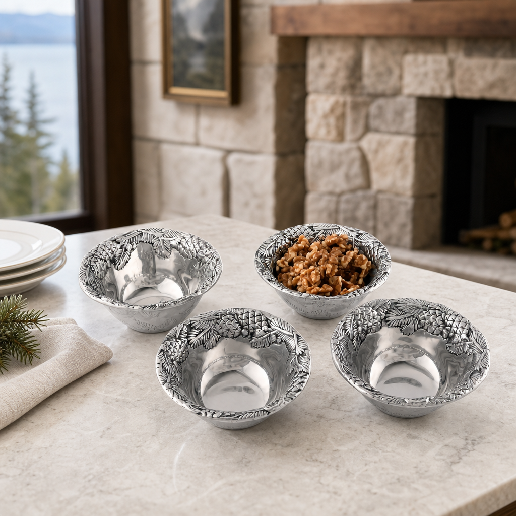 Pine Cone Forest Dip Bowl Set of 4